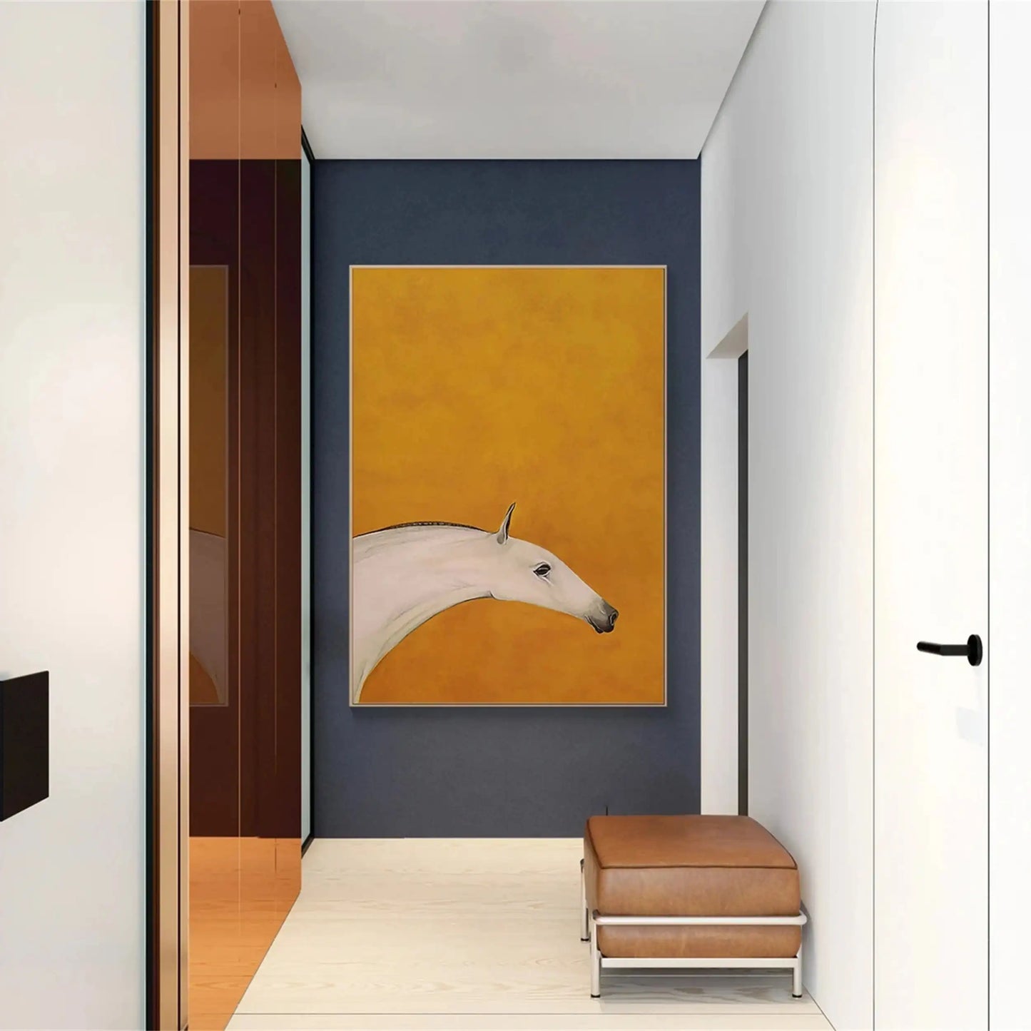 Colorful Horse Abstract Animal Wall Art #AL007