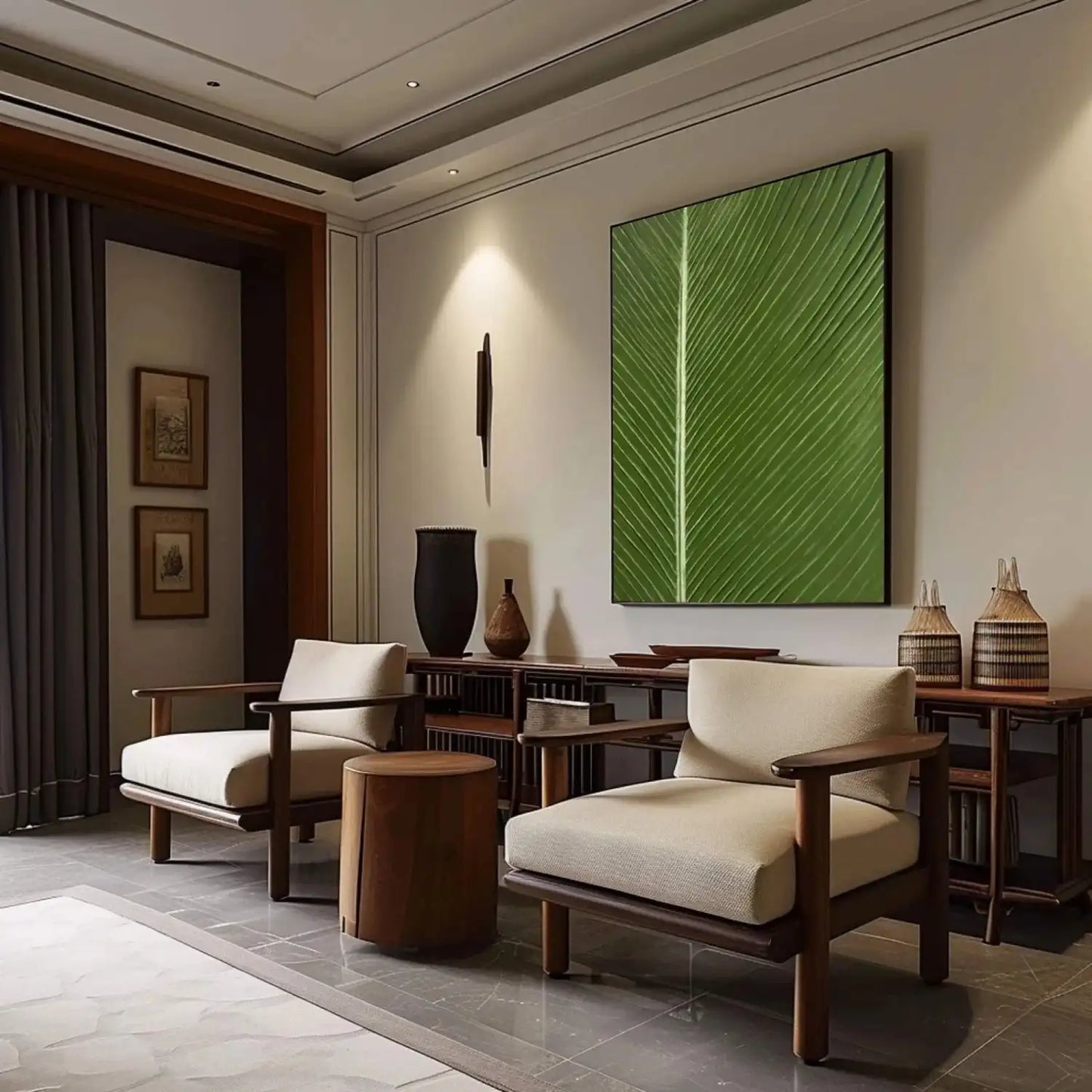 Green Minimalist Texture Art #GT045