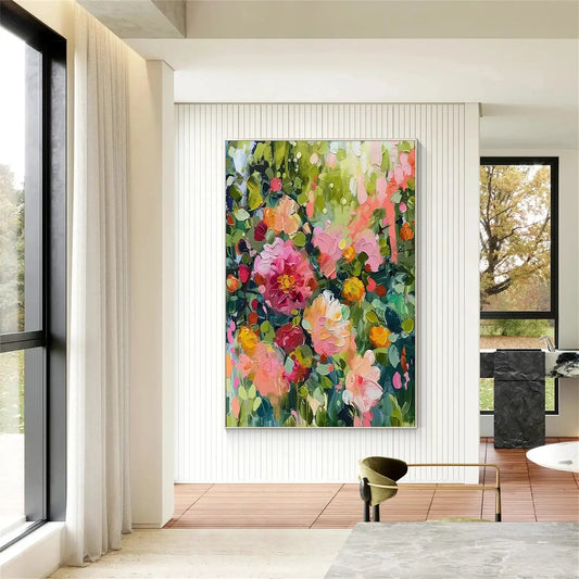 Colorful Flower & Tree Abstract Wall Art #ML084